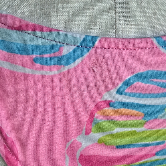 Lilly Pulitzer Monterey Tropical Pink Pout Shellabrate Swing Dress SZ Large - Picture 7 of 11